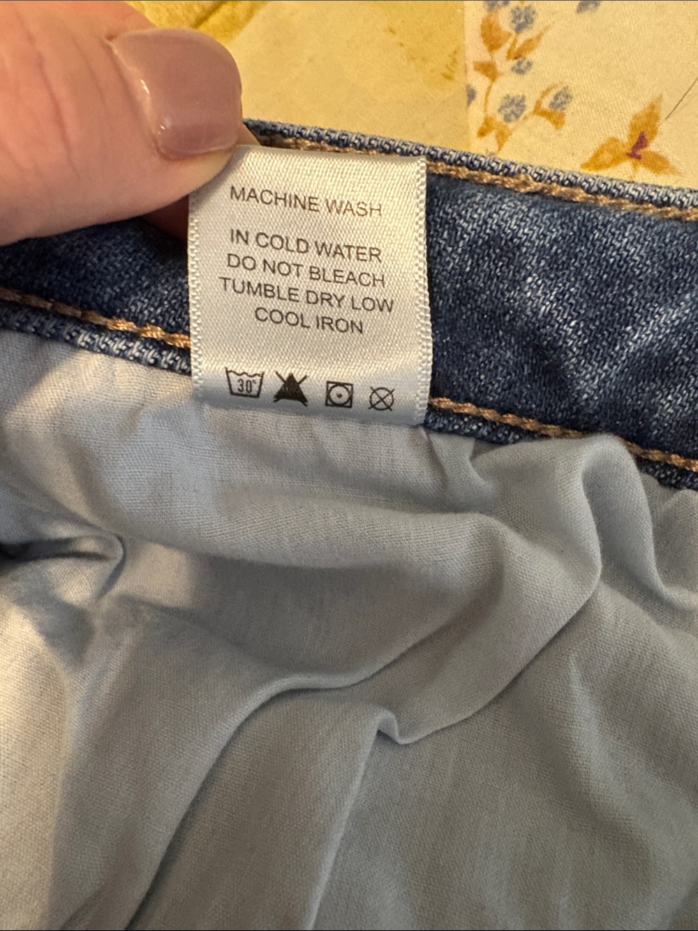 Judy Blue Distressed Medium Blue Denim Shorts - Picture 5 of 5